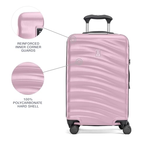 Travelpro Maxlite Air V2 Hardside Expandable Carry on Luggage, 8 Spinner Wheels, Lightweight Hard Shell Suitcase, TSA lock, Pink, Carry On 20-Inch