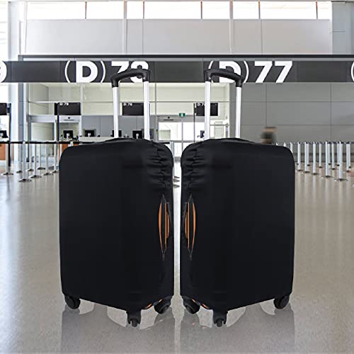 Explore Land Travel Luggage Cover Suitcase Protector Fits 18-22 Inch Case (Black, S)