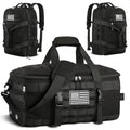 ETRONIK Gym Bags for Men Women, Carry On Luggage 22x14x9 Airline Approved, Tactical Duffle Bag with Shoe Compartment, 3 in 1 Carry on Travel Backpack with Wet Pocket, Weekender Overnight Bag, Black