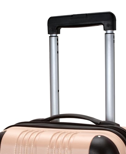 Rockland London Hardside Spinner Wheel Luggage, Champagne, Carry-On 20-Inch, 22"X13. 5"x10" (with wheels)