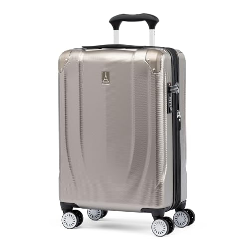Travelpro Pathways 3 Hardside Expandable Luggage, 8 Spinner Wheels, Lightweight Hard Shell Suitcase, Carry On 21 Inch, Champagne