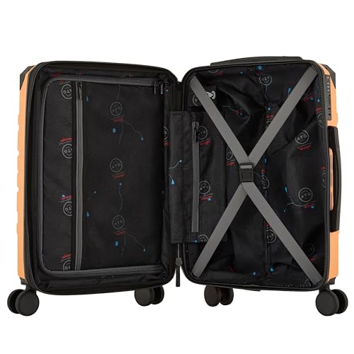 Wrangler ATG Alpine 22" Expandable Rolling Hardside Carry-On Luggage, Blazing Orange