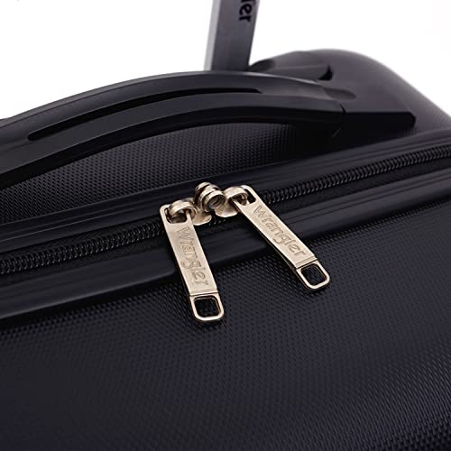 Wrangler 20" Hardside Spinner Carry-On Luggage, Black