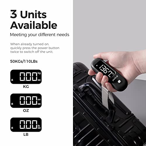 pack all Digital Luggage Scale for Travel, 110Lbs Capacity, 0.1Lb Precision