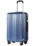 Coolife Luggage PC+ABS Hardshell Suitcase with TSA Lock, Spinner Carry On Lightweight (ice blue, S(20in_carry on))