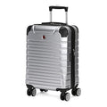 SwissGear 7782 Hardside Expandable Luggage with Spinner Wheels, Silver, Carry-On 19-Inch