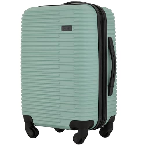 kensie Women's Hillsboro Luggage & Travel Bags Set, Green Granite, 20" Carry-On