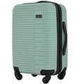 kensie Women's Hillsboro Luggage & Travel Bags Set, Green Granite, 20" Carry-On