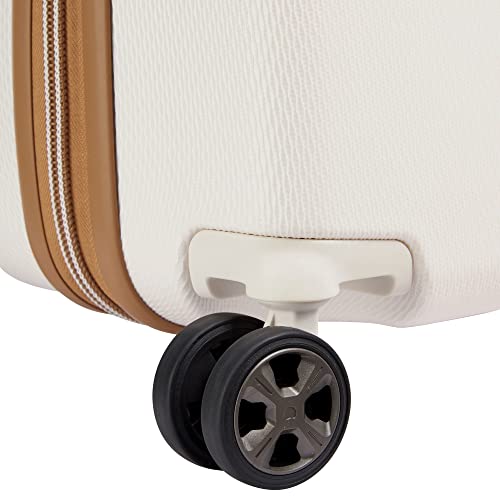 DELSEY PARIS Chatelet Air 2.0 - Hardside Carry on Plus 20 Inch - 360° Spinner Wheels - TSA Lock - USB Port - Lightweight Polycarbonate Travel Suitcase, Angora