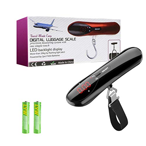 Digital Luggage Scale 110lb Portable Travel Hanging Suitcase Weight Scales