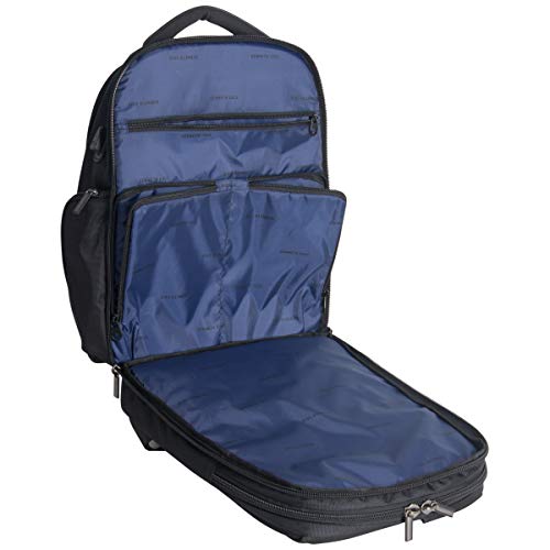 Kenneth Cole Reaction ProTec Travel Business Backpack 17" Laptop Computer TSA Checkpoint-Friendly Bookbag With USB Port, Black