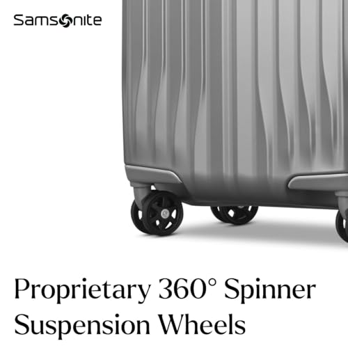 Samsonite UpLIFT Carry-On Hardside Luggage with Spinner Wheels - Airline-Approved, TSA Lock, Adjustable Handle System - Polycarbonate Hard Suitcase for Ultra Lightweight Travel - Silver Shimmy