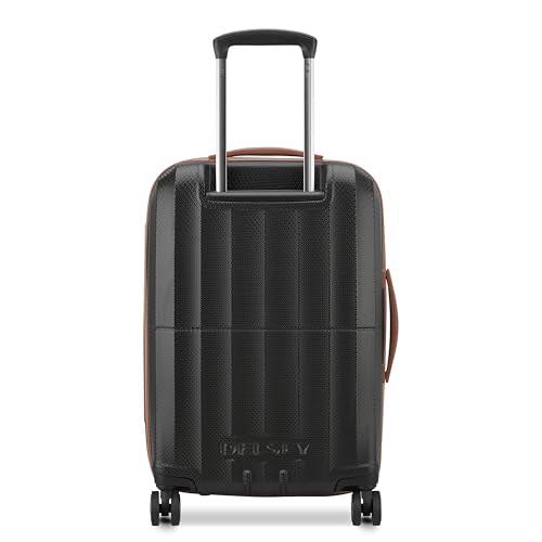 DELSEY PARIS Carrousel Hardside Expandable Luggage with Spinner Wheels, Black, Carry-on 21 Inch