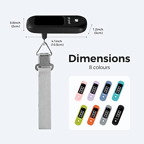 pack all Digital Luggage Scale for Travel, 110Lbs Capacity, 0.1Lb Precision