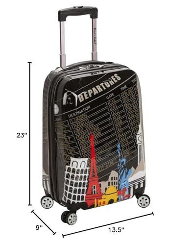 Rockland Departure Hardside Spinner Wheel Luggage, Carry-On 20", Departure