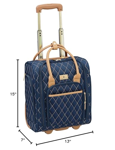 LONDON FOG Queensbury 15 Verticle Under The Seat Bag, Navy