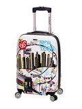 Rockland Departure Hardside Spinner Wheel Luggage, Carry-On 20", New York