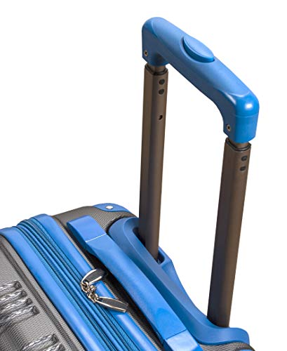 Rockland London Hardside Spinner Wheel Luggage, Carry-On 20", Two Tone Grey