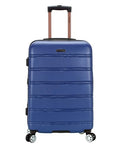 Rockland Melbourne Hardside Expandable Spinner Wheel Luggage, Medium 24", Blue