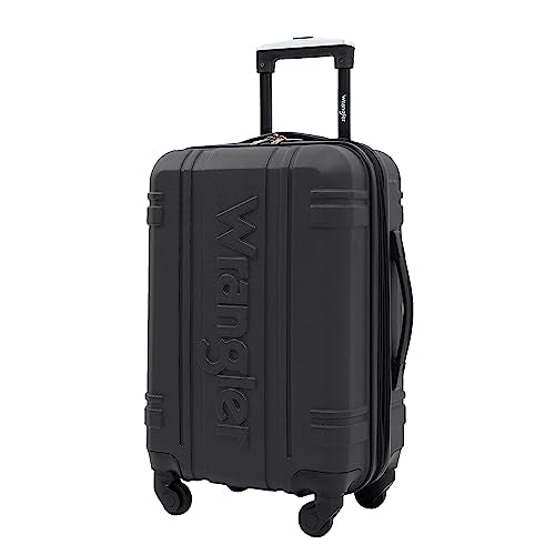 Wrangler 20" Astral Hardside Carry-On Luggage, Black