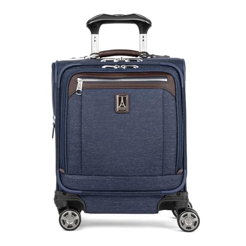 Travelpro Platinum Elite Underseat Spinner Tote Bag with USB Port, True Navy, 16-Inch