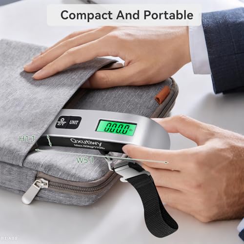 Qxutiwy Luggage Scale, 110 Pounds Digital Luggage Scale Battery Included