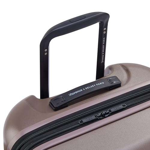 florence by mills Catch Flights Hardside Expandable Luggage with Spinner Wheels, Chestnut, Carry-On 20 Inch