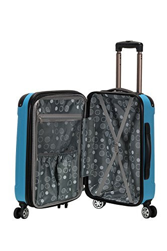 Rockland London Hardside Spinner Wheel Luggage, Carry-On 20", Turquoise