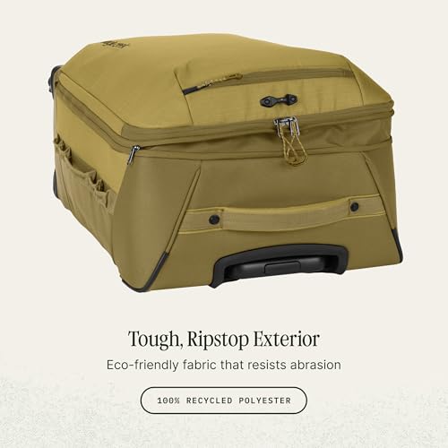 Eagle Creek Expanse 4-Wheel 21.5" International Carry-On Luggage - Rolling Four-Wheel Carry-On Luggage for Easy Travel - Lockable Zippers - Expandable Main Compartment - Telescoping Handles -Gold