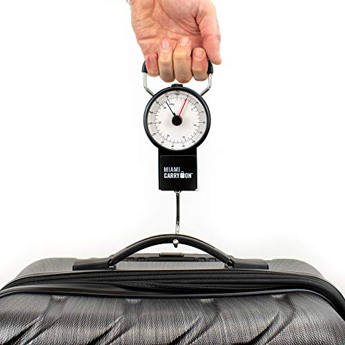 Mechanical Luggage Scale with Tape Measure, Up to 75 Pounds