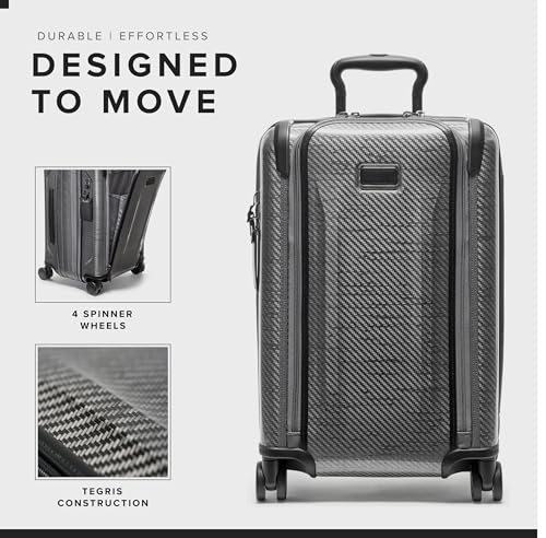 TUMI - Tegra-Lite 4 Wheel Luggage - Highly Durable Suitcase, Flexible Shell, Sleek and Lightweight Men's and Women's Expandable Rolling Bag - Front Pocket Expandable Carry On, T-Graphite