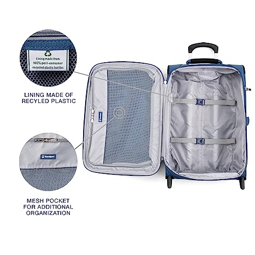 Travelpro Maxlite 5 Softside Expandable Upright 2 Wheel Carry-on Luggage, Lightweight, 21-Inch - Ensign Blue