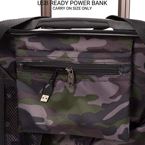 SwissGear 7272 Energie Expandable Hardside Luggage with Spinner Wheels and TSA Lock, Gunmetal, Carry-On 19-Inch