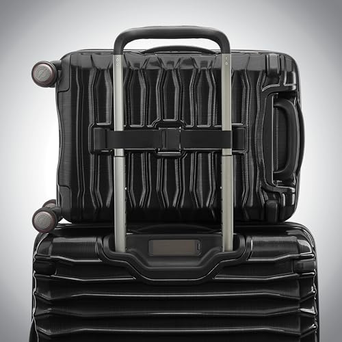 Samsonite Stryde 2 Hardside Expandable with Double Spinner Wheels, Carry-on, Stealth Black