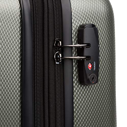 SwissGear 7272 Energie Expandable Hardside Luggage with Spinner Wheels and TSA Lock, Gunmetal, Carry-On 19-Inch