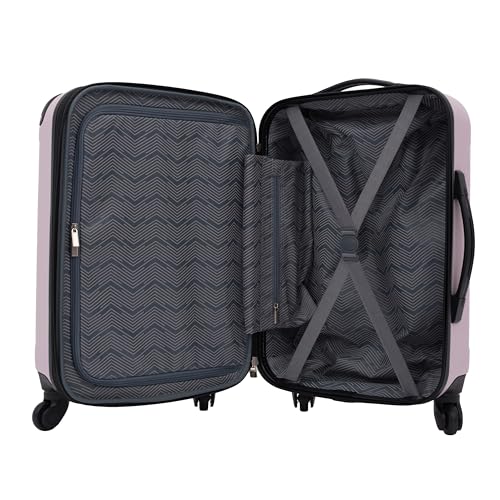 Travelers Club Chicago Hardside Expandable Spinner Luggage, Lilac, 22" Carry-On