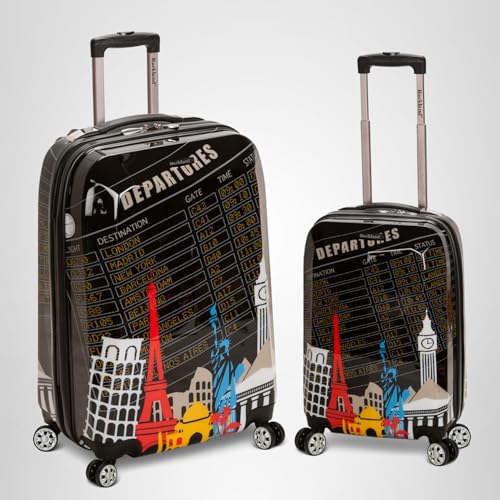 Rockland Departure Hardside Spinner Wheel Luggage, Carry-On 20", Departure