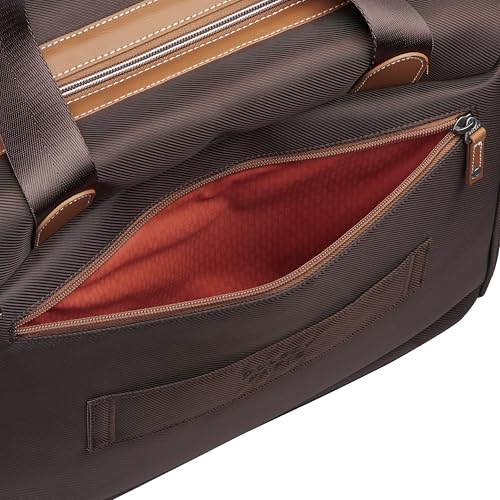 DELSEY PARIS Chatelet 2.0 - Small Weekender - Travel Duffle Bag - Carry On Duffle bag with Laptop Compartment and Shoes Pocket – Lightweight Travel Bag, Chocolate Brown