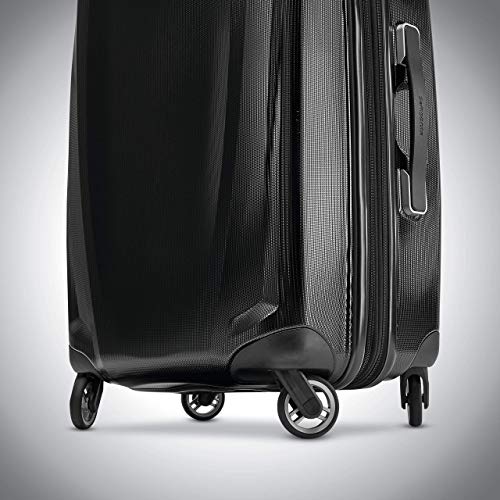 Samsonite Winfield 3 DLX Hardside Expandable Luggage with Spinners, Black, Carry-On 20-Inch