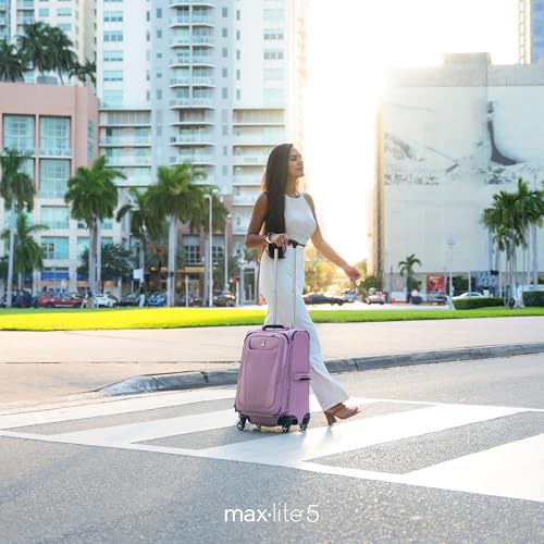 Travelpro Maxlite 5 Softside Expandable Luggage with 4 Spinner Wheels, Lightweight Suitcase, Men and Women, International, Slate Green, Carry-on 19-Inch