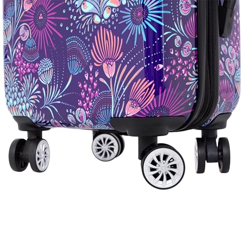 Travelers Club Unisex Bella Caronia Deluxe 20", 3 Piece, or 7 Piece Luggage & Travel Accessories Set Jardin
