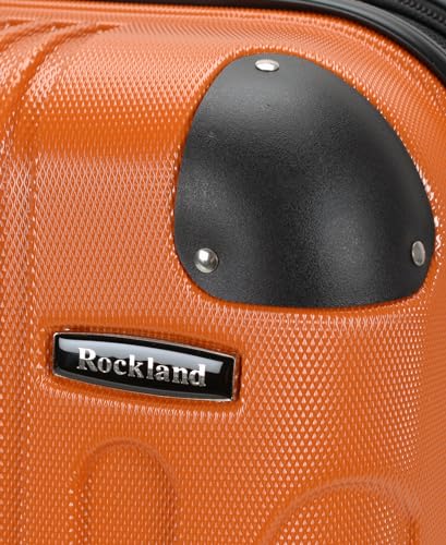 Rockland London Hardside Spinner Wheel Luggage, Carry-On 20", Orange