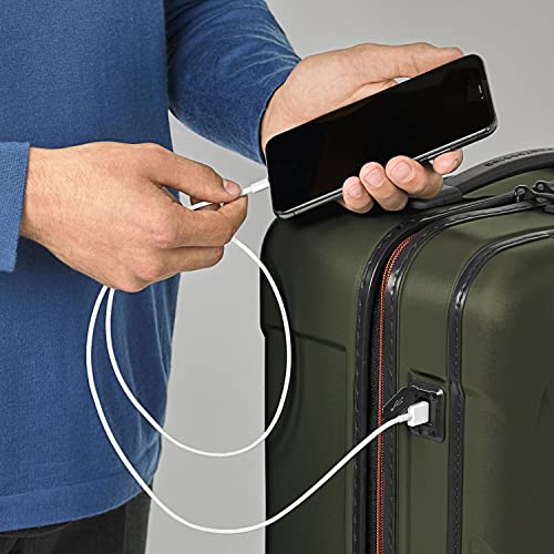 Briggs & Riley International 21" Carry On Spinner - Luggage for Travel, Suitcases with Wheels, Hardside Rolling Bag for Men & Women, Self-Repairing Zipper - Torq Collection, Hunter Green