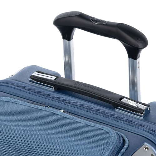 Travelpro Platinum Elite Hardside Expandable Carry on Luggage, 8 Wheel Spinner, TSA Lock, Hard Shell Polycarbonate Suitcase, Dark Sky Blue, Carry on Laptop Pocket 21-Inch