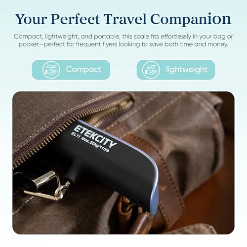 Etekcity Luggage Scale, Digital Suitcase Weight Scale for Travel, 110 lb