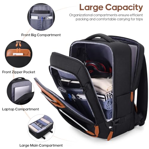 MIUSSE MAX Luggage Sets 3 Piece, 20 Inch Hardshell Carry On Luggage 22x14x9 Airline Approved, Suitcase with TSA Locks & YKK Zippers, Carry On Suitcase with Wheels for Men & Women Travel