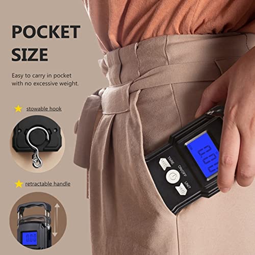 NUTRI FIT Luggage Scale Digital Suitcase Weighing Fish Portable for Travel