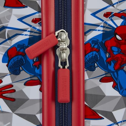 American Tourister Spiderman Iconic Carry-On Luggage - Airline Approved, Durable Hardshell - Roll Confidentially with Spinner Wheels & Colorful Adjustable Handle