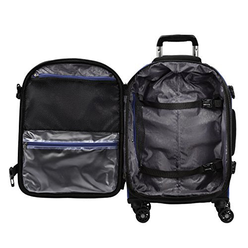 Travelpro Bold Softside Expandable Carry on Spinner Luggage, Carry on 21-Inch, Blue/Black