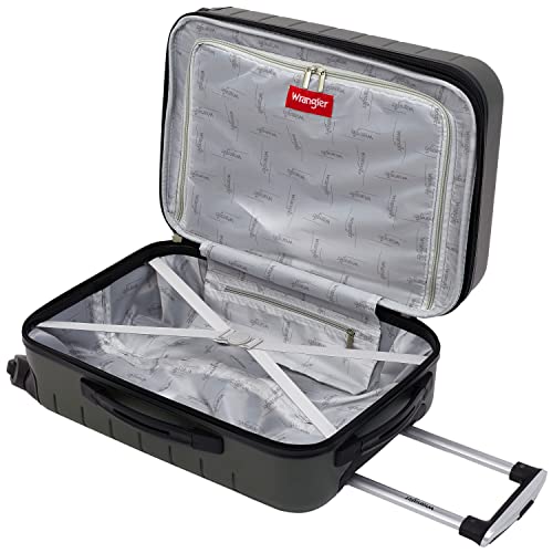 Wrangler Smart Spinner Hardside Luggage, 2 Piece Set, Deep Depths